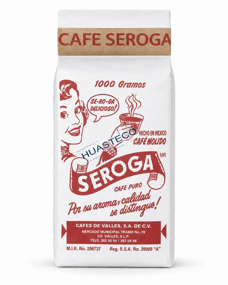 Café Huasteco SEROGA de 1 kg — el más vendido de la casa